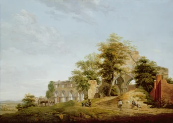 Ruinene av Buildwas Abbey, 1770