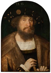 Portrett av kong Christian II av Danmark 1481-1559, 1514 eller 1515