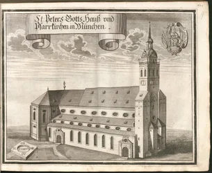 Engelsk: St. Peters kirke og sognekirker i München