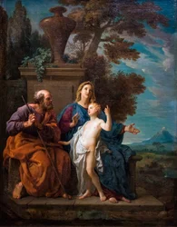 Den hellige familie, ca. 1740 (olje på lerret)