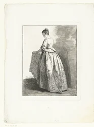 ung jente Figurstudier (serietittel) Etudes de figures drapes (serietittel)