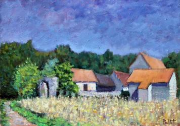 Village sous le Soleil, 2003 (olje om bord)