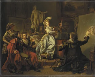 I kunstnerens studio, ca. 1792-95