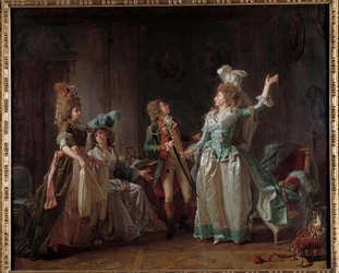 Dragemaleriet av Michel Garnier (1753-1819). 1780 Dim. 0,54 x 0,65 m. Paris, Musee Carnavalet
