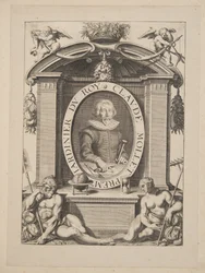 Claude Mollet, første gartner av Roy, fra Theatre des Plans et Jardinages, pub.1652 (gravering)