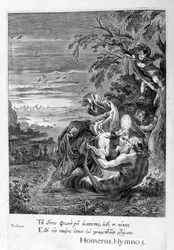 Tithonus, Eoss-elsker, ble til en gresshoppe, 1655