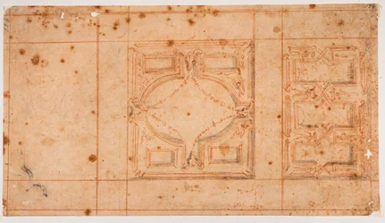 Design for skrivebordene til Laurentianske biblioteket