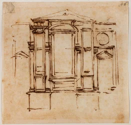Design for Medici-pavenes vegggraver i koret i San Lorenzo