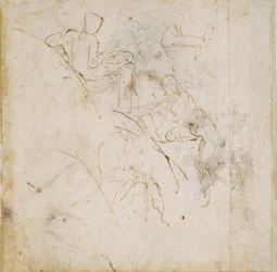 Fire figurstudier, c1490-1560