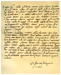 Brev fra Michelangelo Buonarroti til hans far, juni 1508