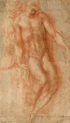 Pieta, ca. 1530-36 (rødt kritt)