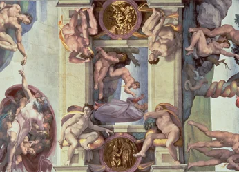Taket i Det sixtinske kapell (1508-12): Evas skapelse