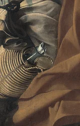 Detalj av resten på flukten til Egypt, ca. 1603 (olje på lerret)