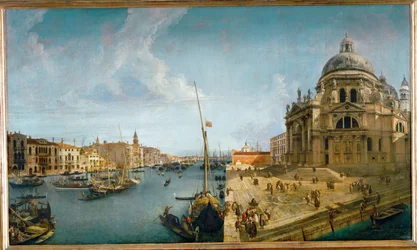 Inngangen til Canal Grande og kirken Maria della Salute - Inngangen til Canal Grande og kirken Maria della Salute, Venezia …