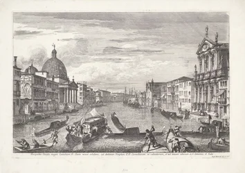 Venezias Canal Grande Prospekt for Grand Canal of Coenobium D: viser klare linjer (...) (tittel på objekt) Gezichten op Venetië (serietittel) Storslått og utvalgt utsikt over byen Venezia (serietittel)