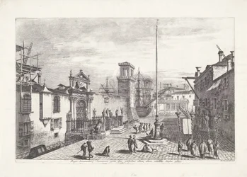 Porta Magna van het Venetiaans Arsenaal De to portene til det store arsenalet i Venezia (...) (tittel på objekt) Gezichten op Venetië (serietittel) Storslått og utvalgt utsikt over byen Venezia (serietittel)