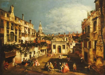 Campo San Gallo, Venezia, ca. 1740-tallet