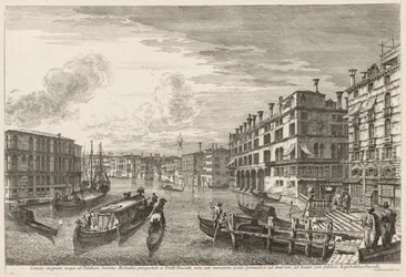 Utsikt over Venezia: Canal Grande, 1741.