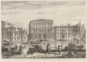 Utsikt over Venezia: Palazzo Pesaro, 1741.