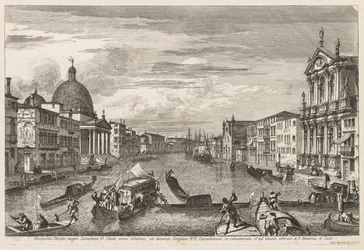 Utsikt over Venezia: Santa Chiara, 1741.