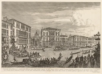 Utsikt over Venezia: Regattaen, 1741.