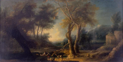 Steinete landskap, ca. 1730 (olje på lerret)
