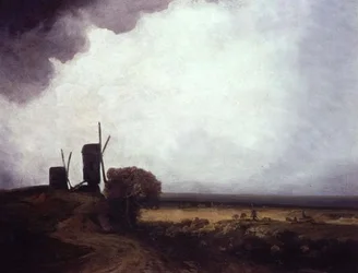 Vindmøller (olje på lerret)