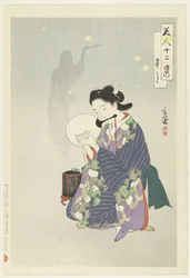 Den femte måneden Satsuki (tittel på objekt) Twelve Beauties (serietittel) Bijin junishi (serietittel på objekt)