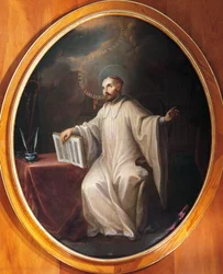 St Bernard av Clairvaux , tilskrevet Miguel Cabrera (1695-1768)