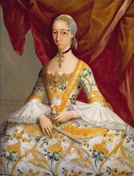 Dona Maria de la Luz Padilla y Cervantes (olje på lerret)