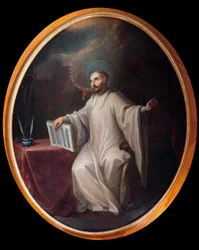 Representasjon av Saint Bernard av Clairvaux (1090-1153)