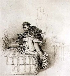 The Artist and the Gypsy Model, plate 17 fra 
