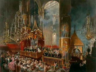 Kroningen av Russlands tsarina Maria Aleksandrovna, Moskva, 1856.