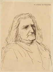 Portrett av Franz Liszt 1811-1886, 1880-årene.