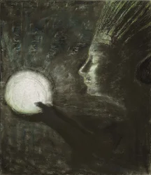 Vennskap av Ciurlionis, Mikalojus Konstantinas (1875-1911). Pastell på papir, størrelse: 73,4x63,5