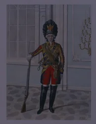 Offiser for Life Guards kavaleriregiment i 1764-1796, tidlig på 1840-tallet