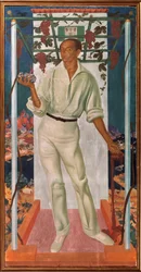 Portrett av den meksikanske kunstneren Roberto Montenegro Nervo (1887-1968)