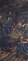 Storhertug Vladimir I. Svyatoslavichs bryllup Triptych, sidepanel, 1920-tallet