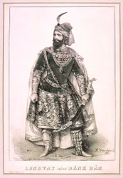 Márton Lendvay som Bán Bán (Miklós Barabás, 1845)
