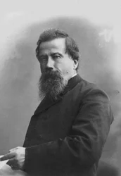Portrett av komponisten Amilcare Ponchielli 1834-1886.