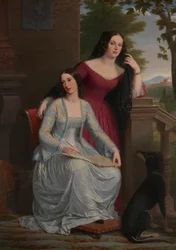 To kvinner i et italiensk landskap