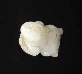 Figur av en gutt, Ming-dynastiet (1368-1644) (jade)