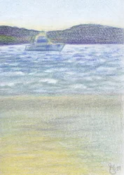 Fredelig strandbåt