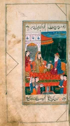 Miniatyr fra manuskriptet Divan, 1813.