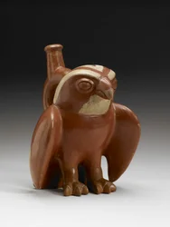 Hawk Vessel, 200-450 AD (keramikk med slip)