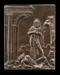 Hercules triumferende over Antaeus, slutten av 1400-tallet - begynnelsen av 1500-tallet.