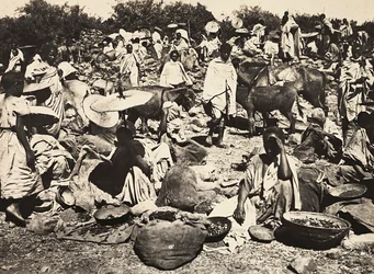 'Building an Empire' i den fascistiske tidsalder: Abyssinian Market, 09/05/1936 (s/hvitt bilde)