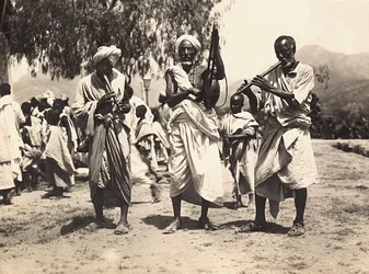 Building an Empire i den fascistiske tidsalderen: Habab-musikere, 09.05.1936 (s/hvitt-bilde)