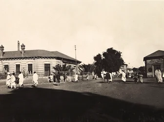 Building an Empire i den fascistiske tidsalder: elektriske selskapet i Asmara, 09/05/1936 (s/hv-bilde)