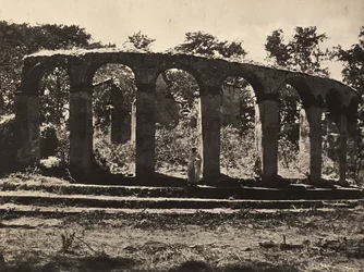 1Tempelet til kong Fasiladas i Gondar, Etiopia, 09.05.1936 (s/hvitt-bilde)